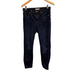 Madewell 9” High Rise Skinny Jeans Dark Wash Size 28